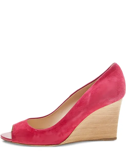Tod's Vintage Pumps in pelle scamosciata con zeppa 85mm Pre-owned