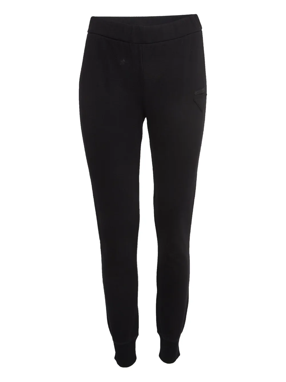 Prada Pre-Owned embroidered-logo joggers | Black | Image 1
