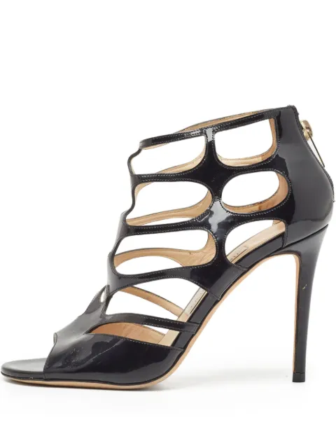 Jimmy Choo Pre-Owned sandalias con aberturas y tacón de 110mm