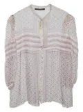 Roberto Cavalli Vintage floral-print button-up blouse - White