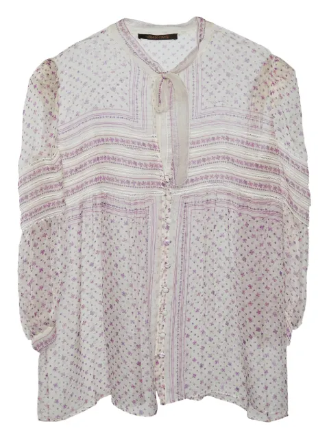 Roberto Cavalli Vintage blusa con estampado floral y botones