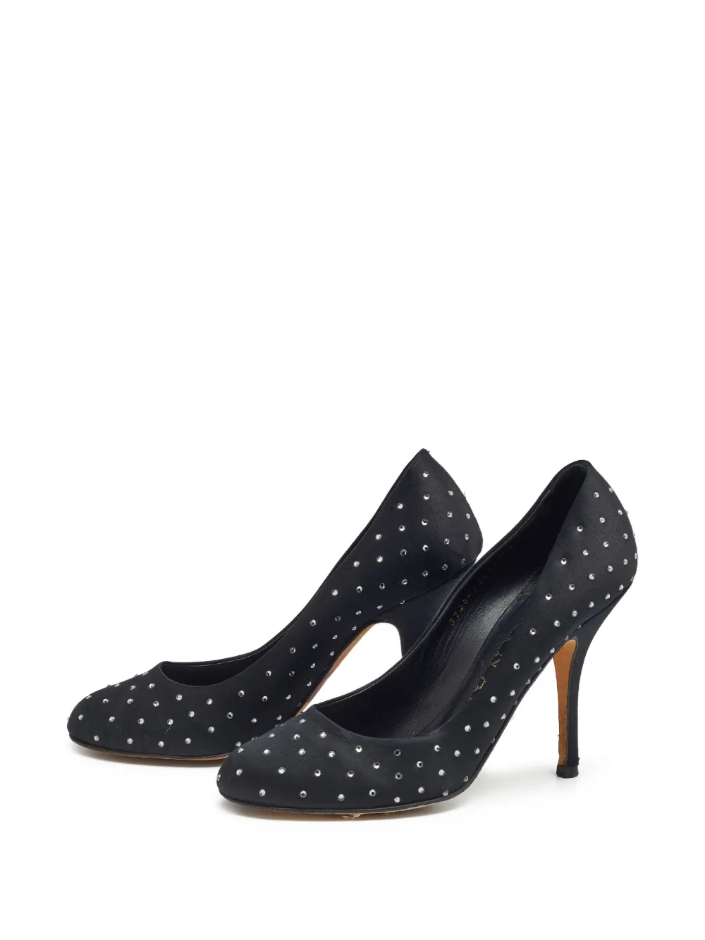 Gina pre-owned 105mm crystal-embellished pumps | Image 2