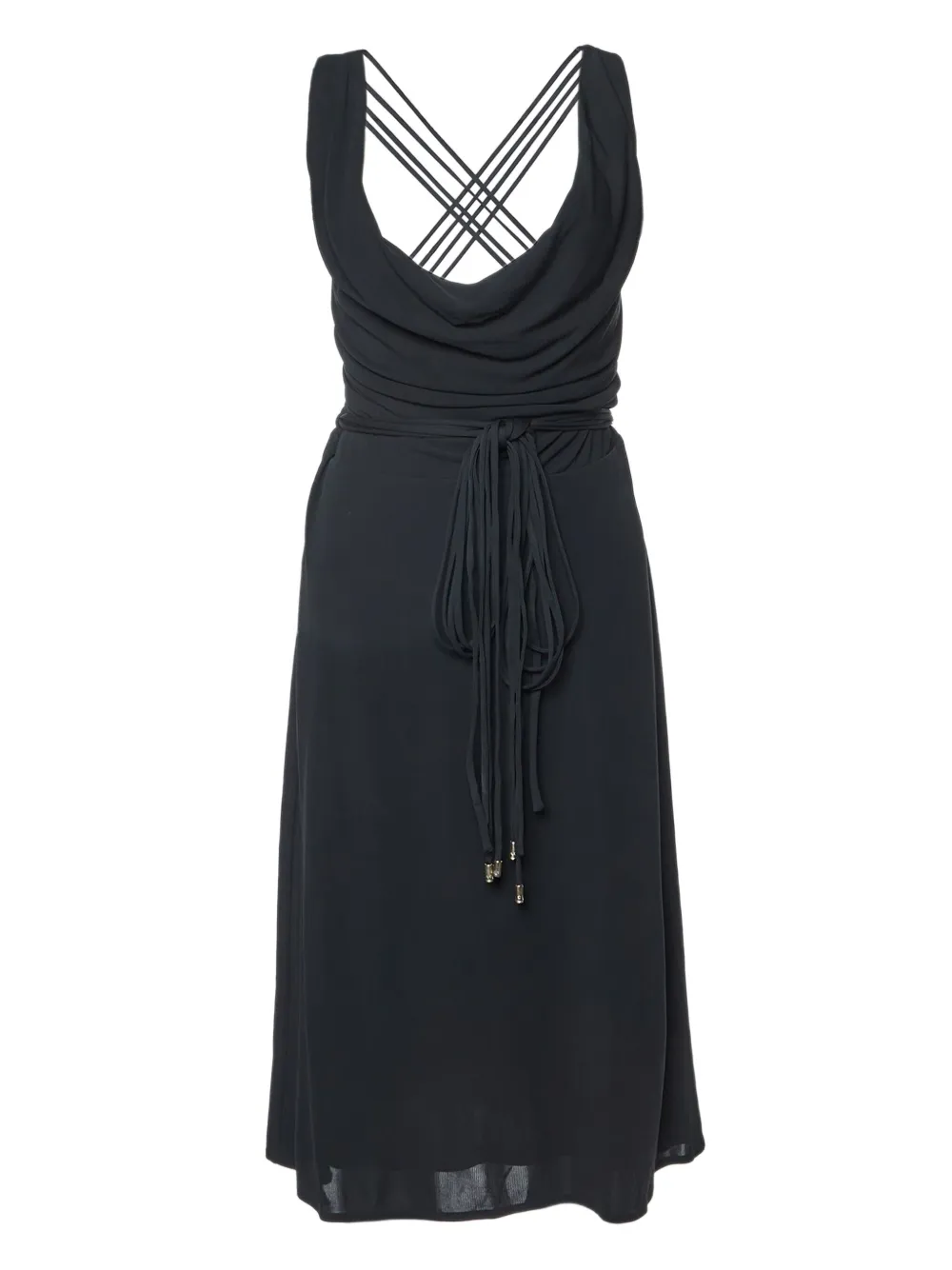 Versace Pre-Owned draped dress | Black | Image 1