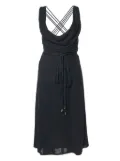 Versace Pre-Owned draped dress - Black