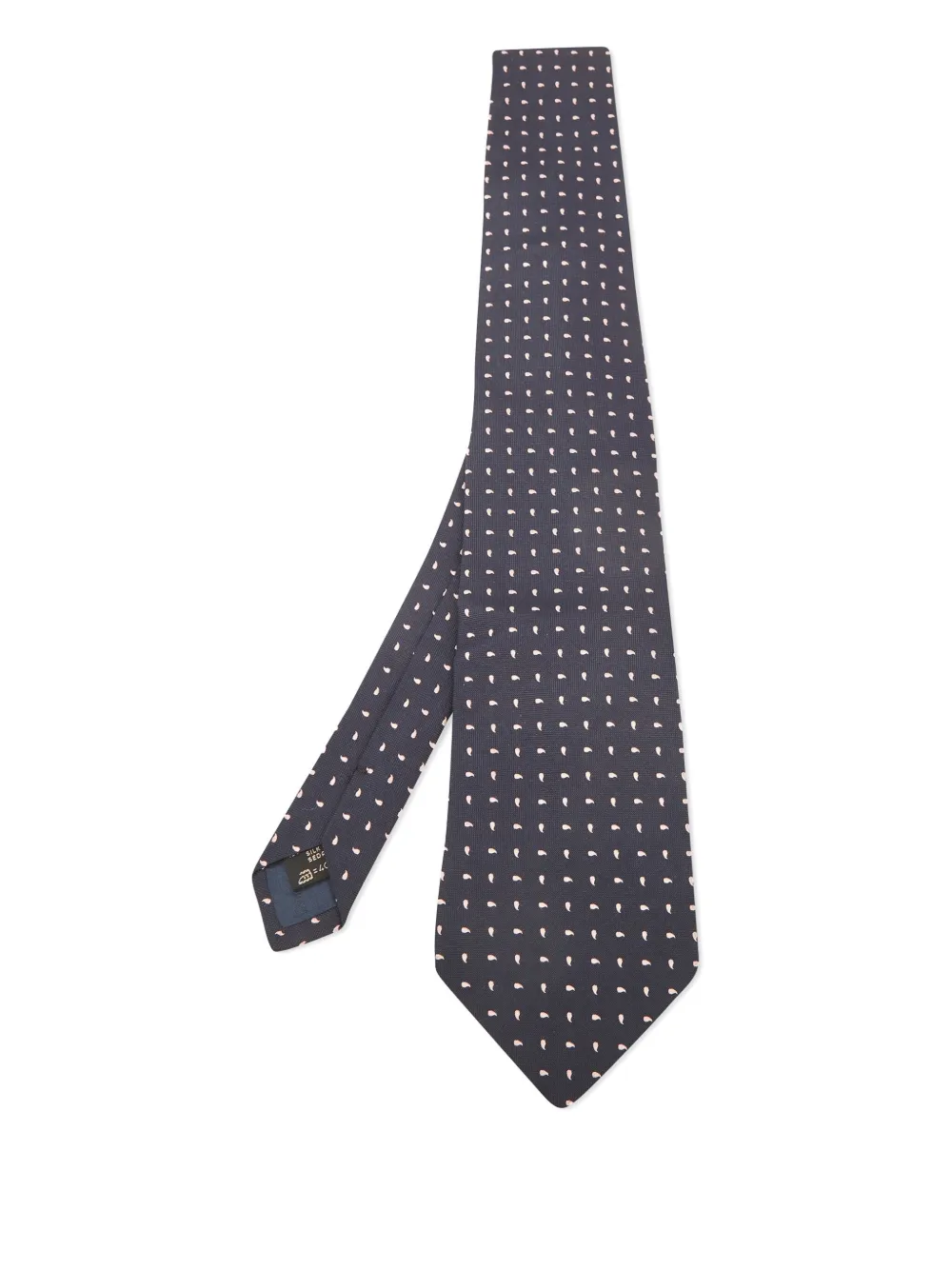 paisley-pattern silk tie