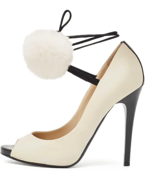 Jimmy Choo Pre-Owned 120mm pompom pumps
