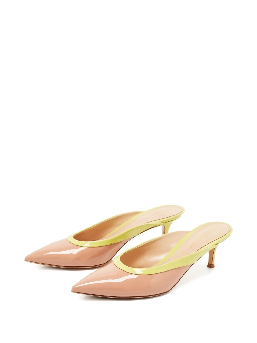Gianvito Rossi Muiltjes met puntige neus - Beige