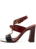 Louis Vuitton Pre-Owned leather bow sandals - Red