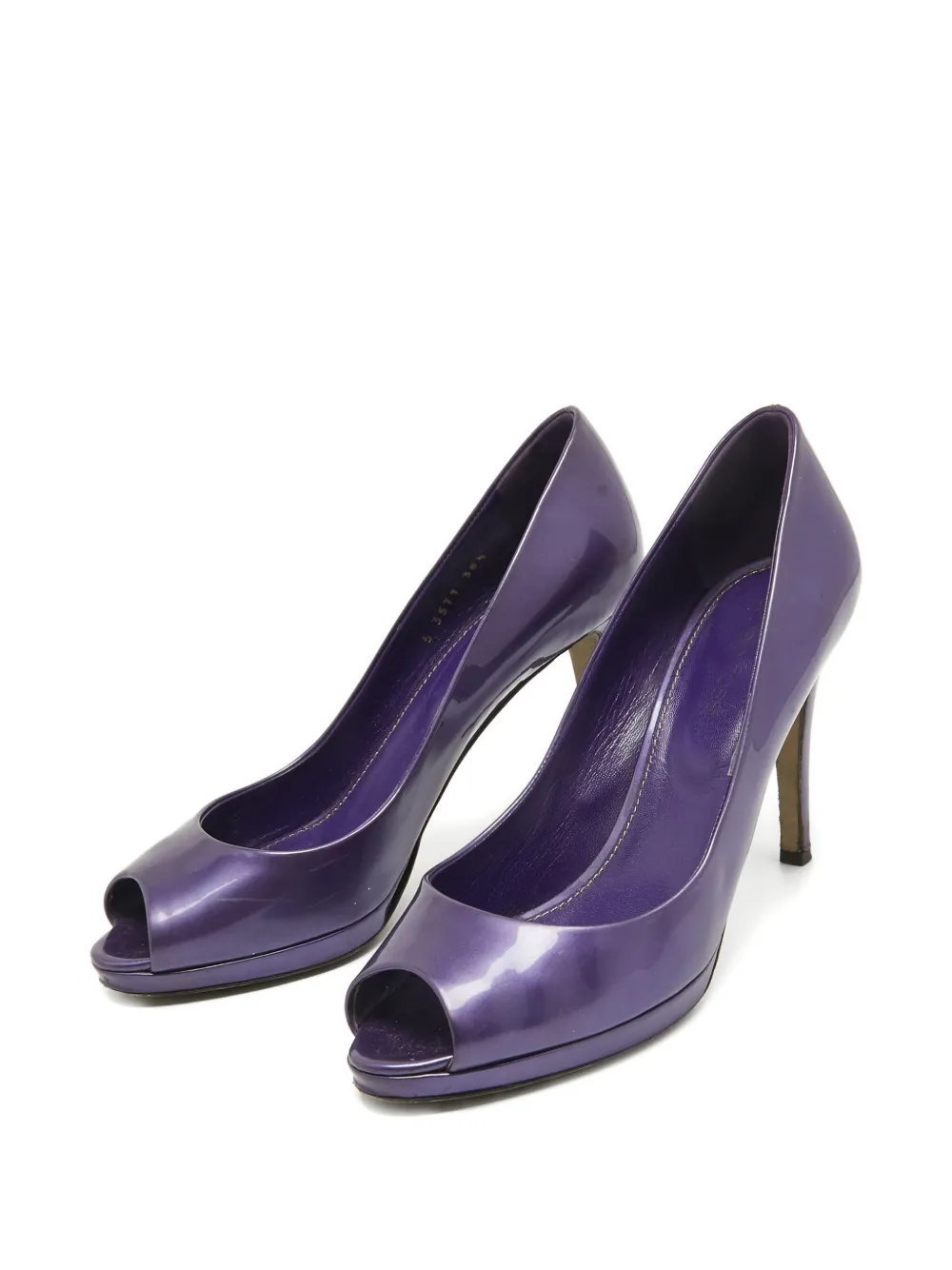 Sergio Rossi Vintage pre-owned 105mm patent-finish pumps | Image 2