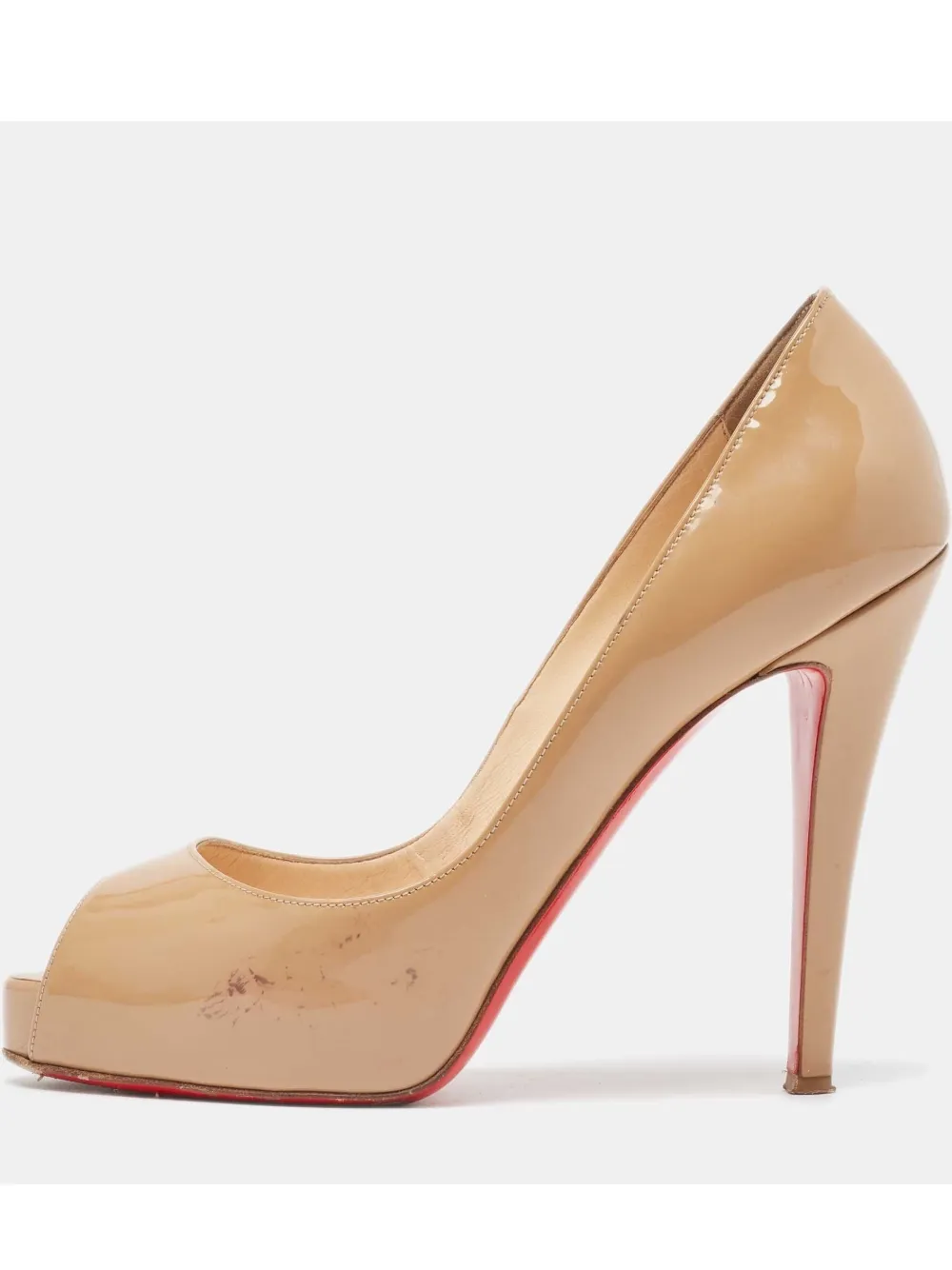 Christian Louboutin Pre-Owned 120mm New Very Prive patent-leather pumps - Toni neutri