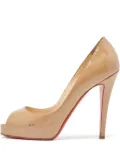 Christian Louboutin Pre-Owned 120mm New Very Prive patent-leather pumps - Neutrals