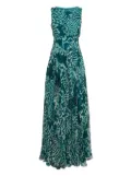 Max Mara animal-print maxi dress - Green