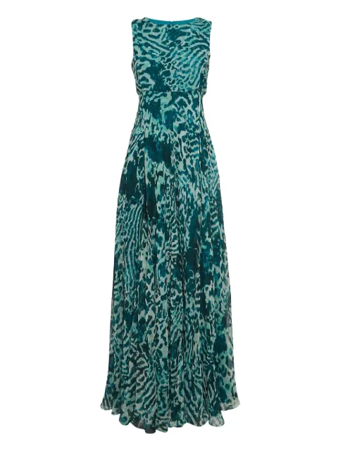 Max Mara vestido largo con animal print