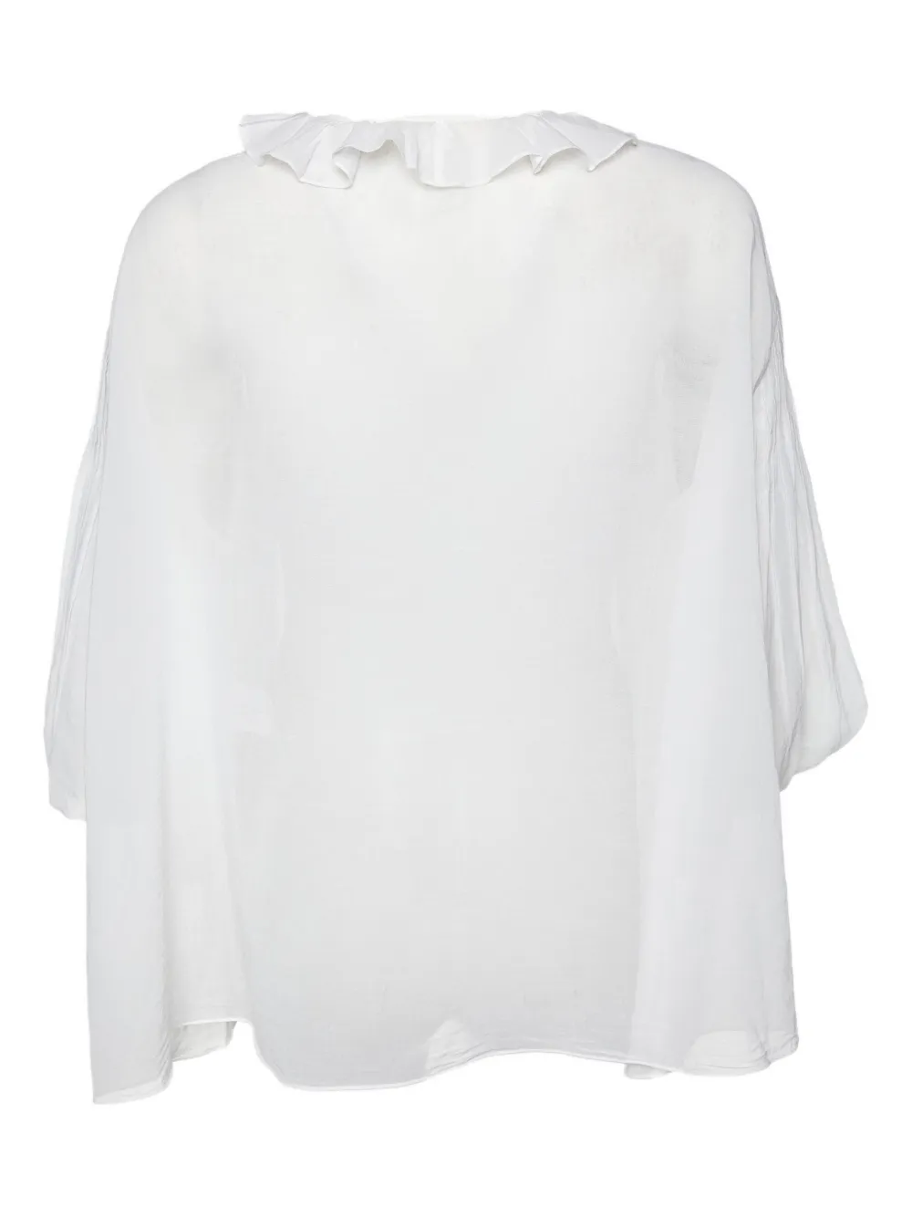 Chloé Pre-Owned 2024 ruffled cotton top | White | Image 1
