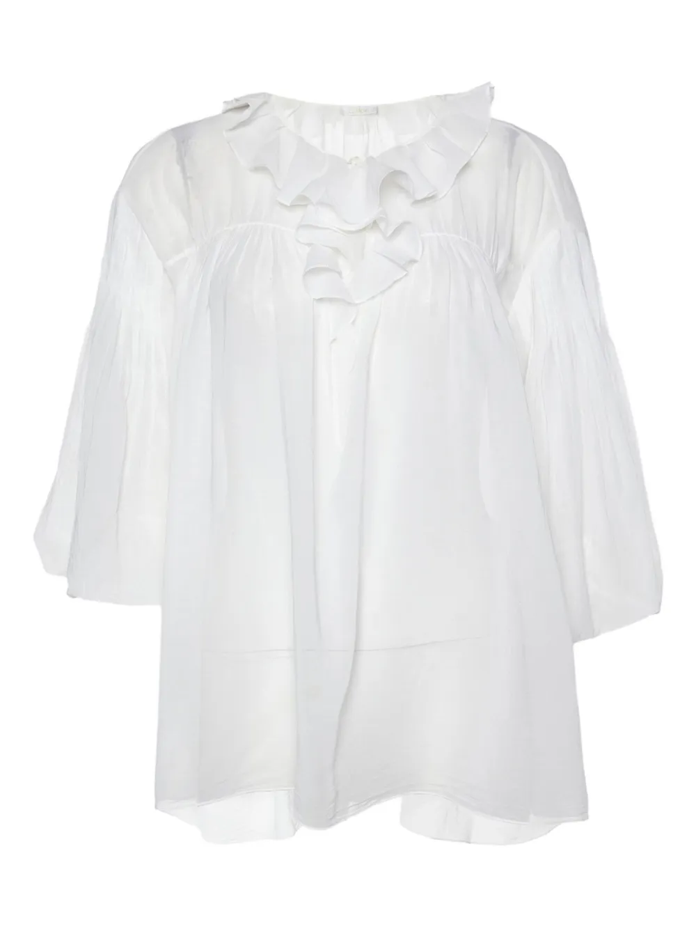 Chloé Pre-Owned 2024 ruffled cotton top | Image 2