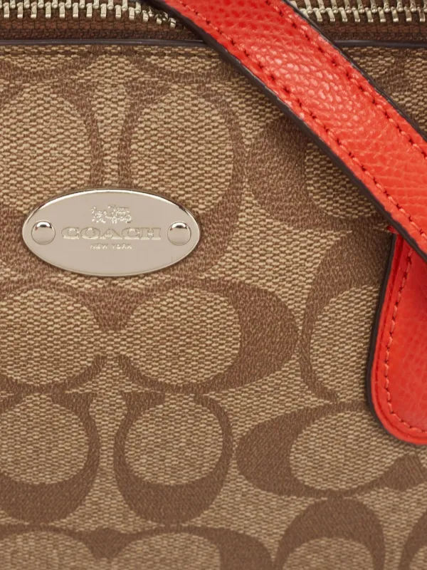 Coach Vintage Leather Satchel Bag | Brown | FARFETCH CA