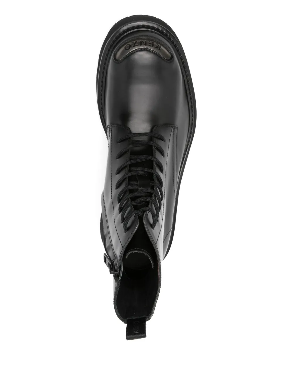 Kenzo lace-up leather boots Black