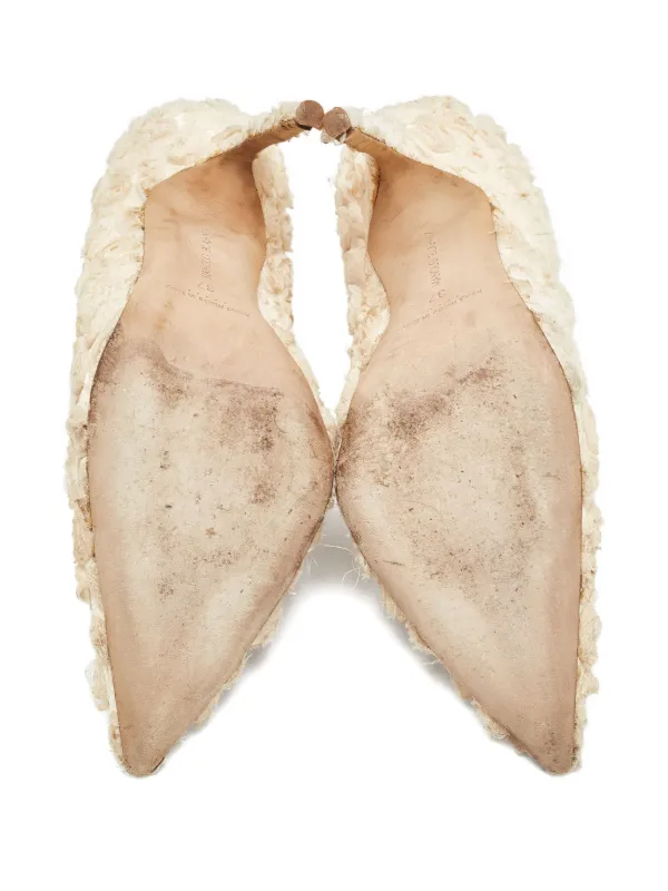 Manolo Blahnik 110mm floral-embellished Heeled Pumps