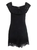 SANDRO lace-detailing playsuit - Black