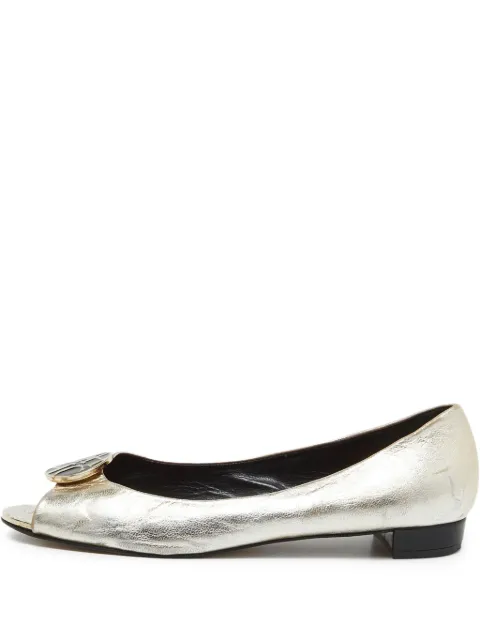 Carolina Herrera Vintage leather ballet flats 