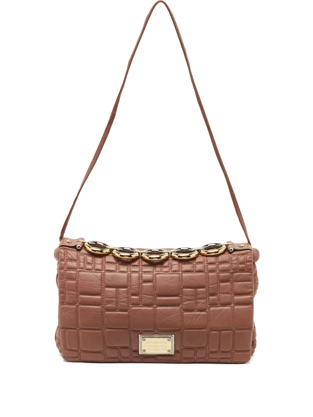 quilted leather shoulder bag