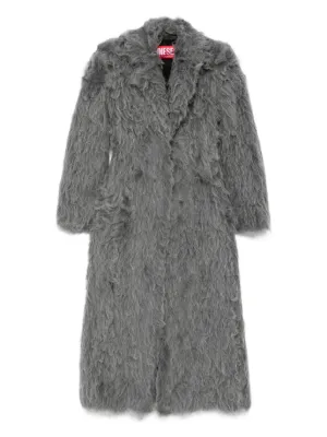 Fabiana Filippi エコファーパネル ニットコート | グレー | FARFETCH JP