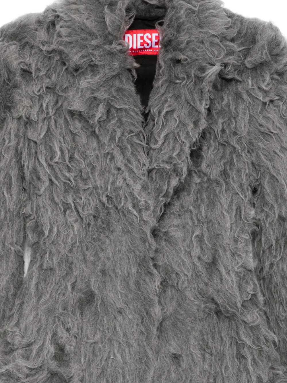 Diesel Fleece jas Grijs