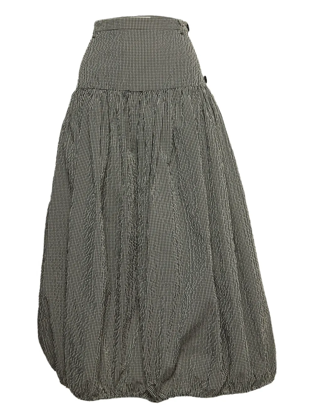Sportmax Vintage Pre-owned checked balloon skirt | Black | Image 1