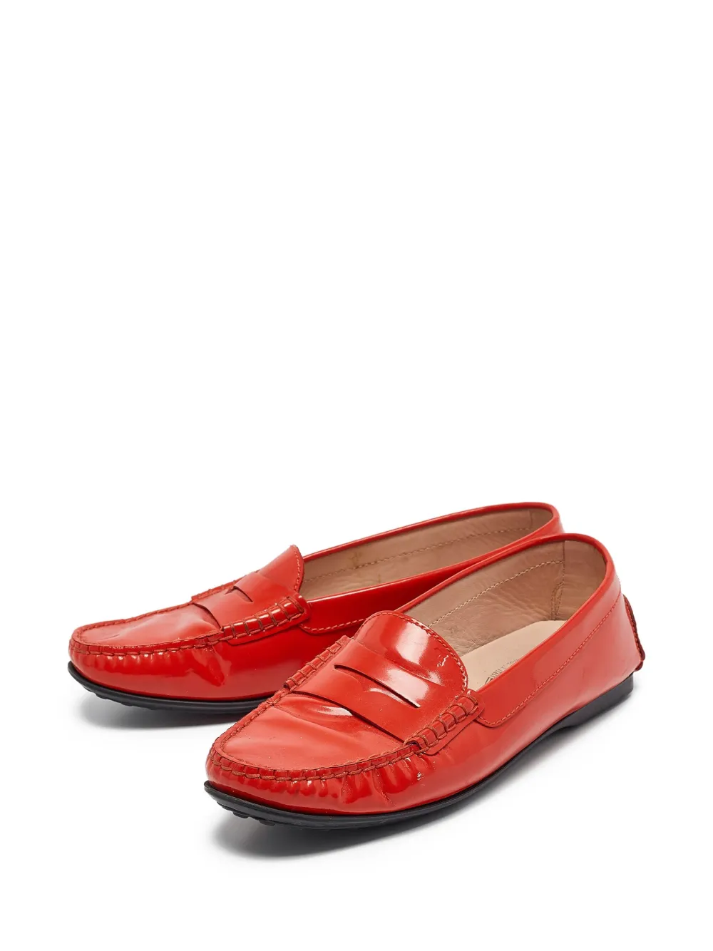 Tod's Vintage Pre-owned lakleren loafers - Rood
