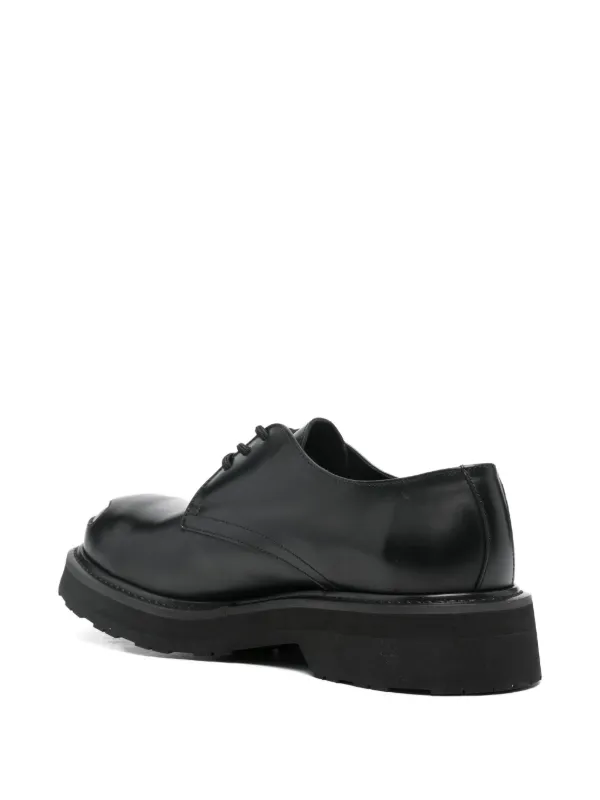 靴 KENZO Leather low trainers 27.5 Kenzo Leather lace-up Shoes | Black | FARFETCH