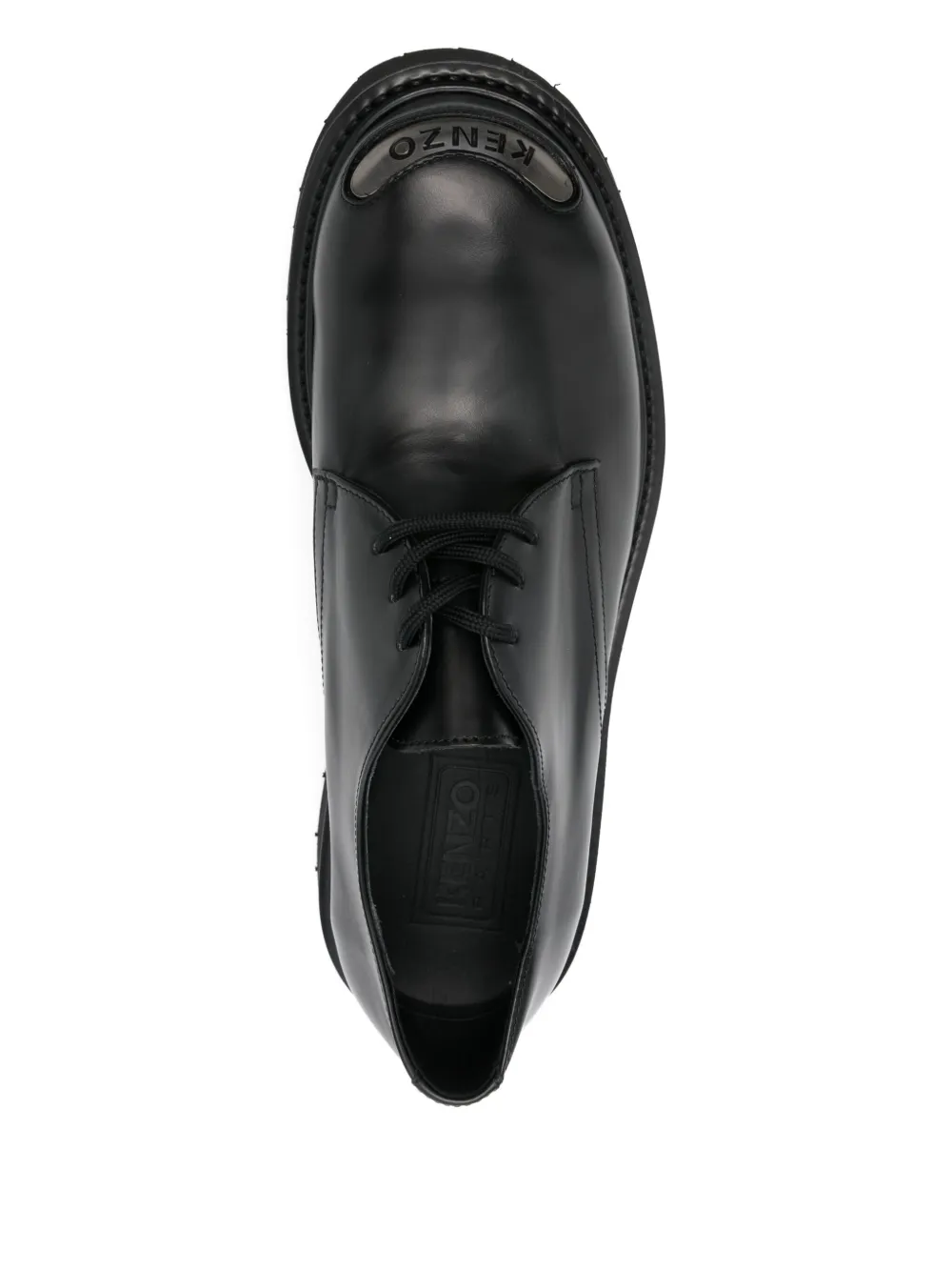 Kenzo leather lace-up shoes Black