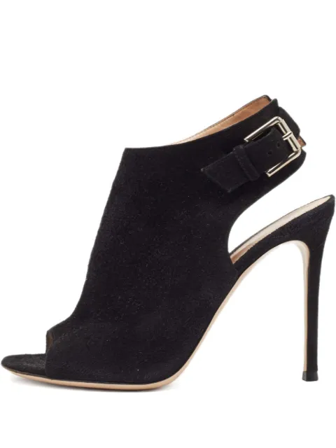 Gianvito Rossi Pre-owned 105mm peep-toe ankle boots