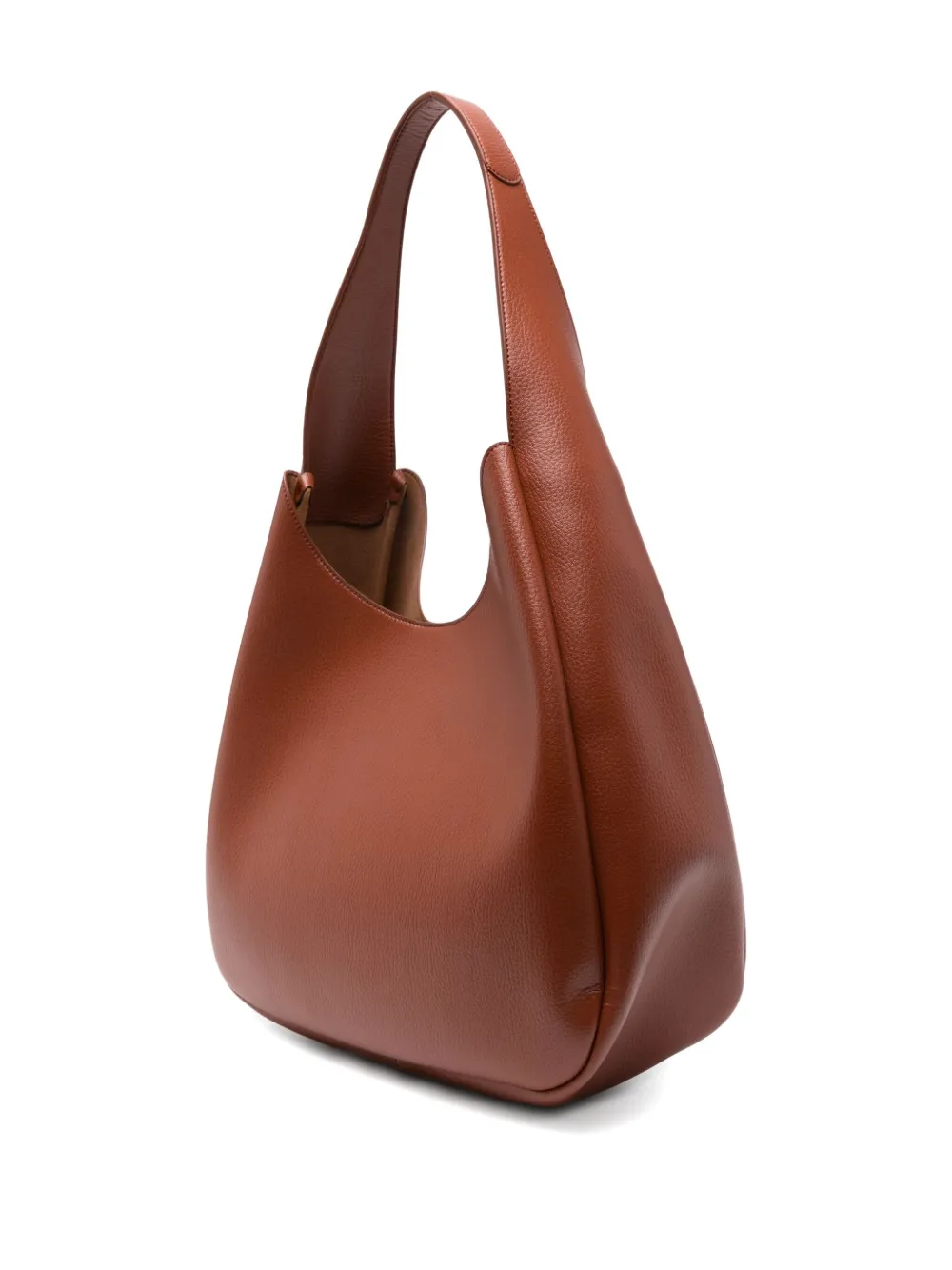 Stella McCartney Shopper met logo-reliëf Bruin