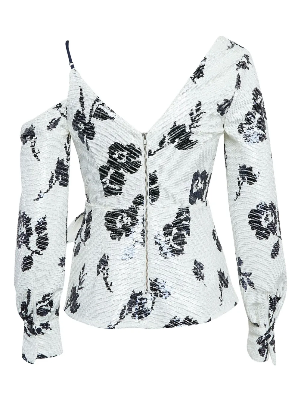 Self-Portrait Pre-owned sequin-embellished wrap blouse | Image 2