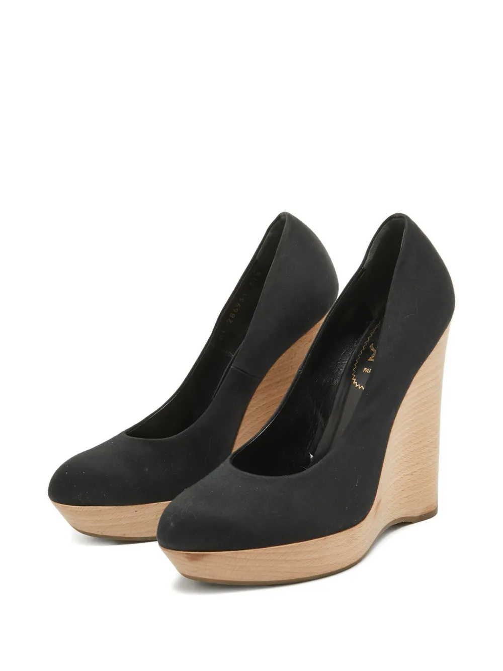 Saint Laurent Pre-Owned Pumps met sleehak - Zwart