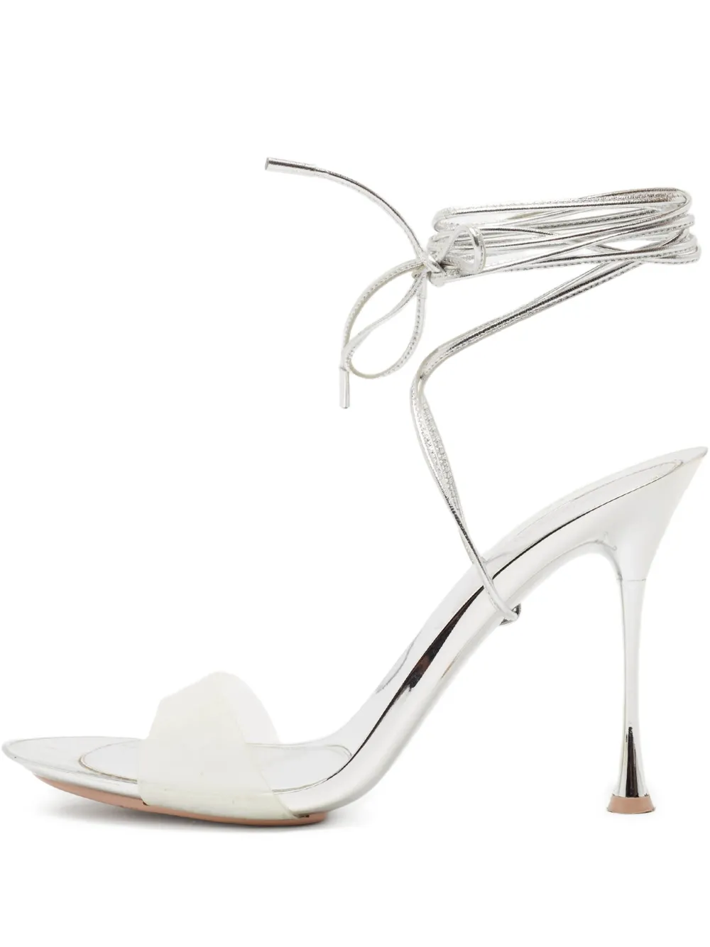 Gianvito Rossi  Pre-owned metallic-leather sandals | Silver | Image 1