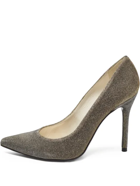 Stuart Weitzman metallic heeled pumps
