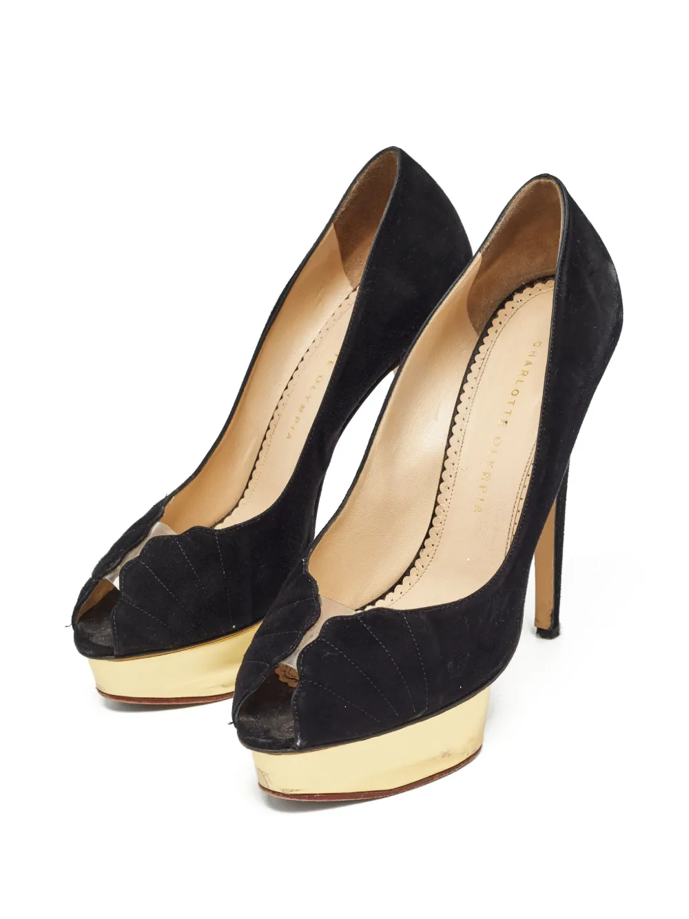 Charlotte Olympia pre-owned 145mm peep-toe platform pumps | Image 2