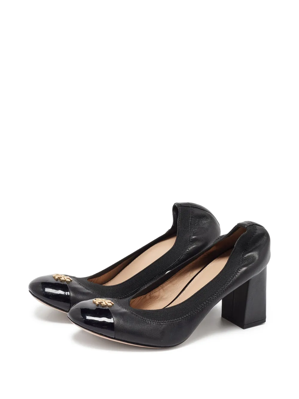 Tory Burch pre-owned 85mm Jolie block-heel pumps | Image 2