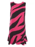 Moschino Pre-Owned zebra-print mini dress - Pink