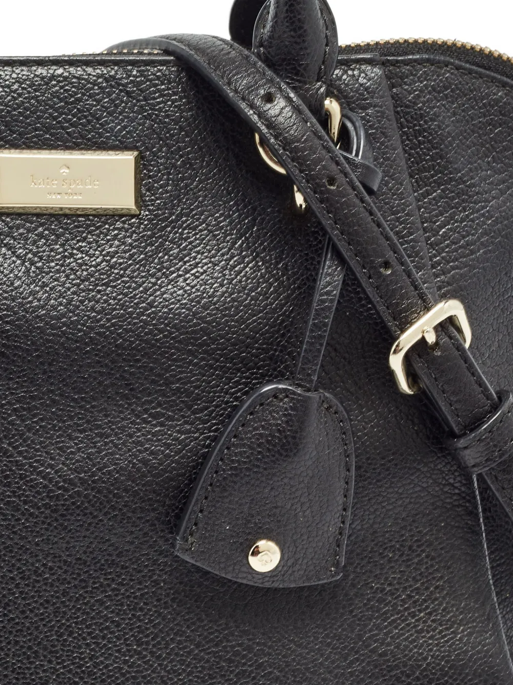 Pre-owned Kate Spade Leather Two-way Handbag In Black