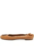 Tory Burch pre-owned Minnie ballet flats - Brown