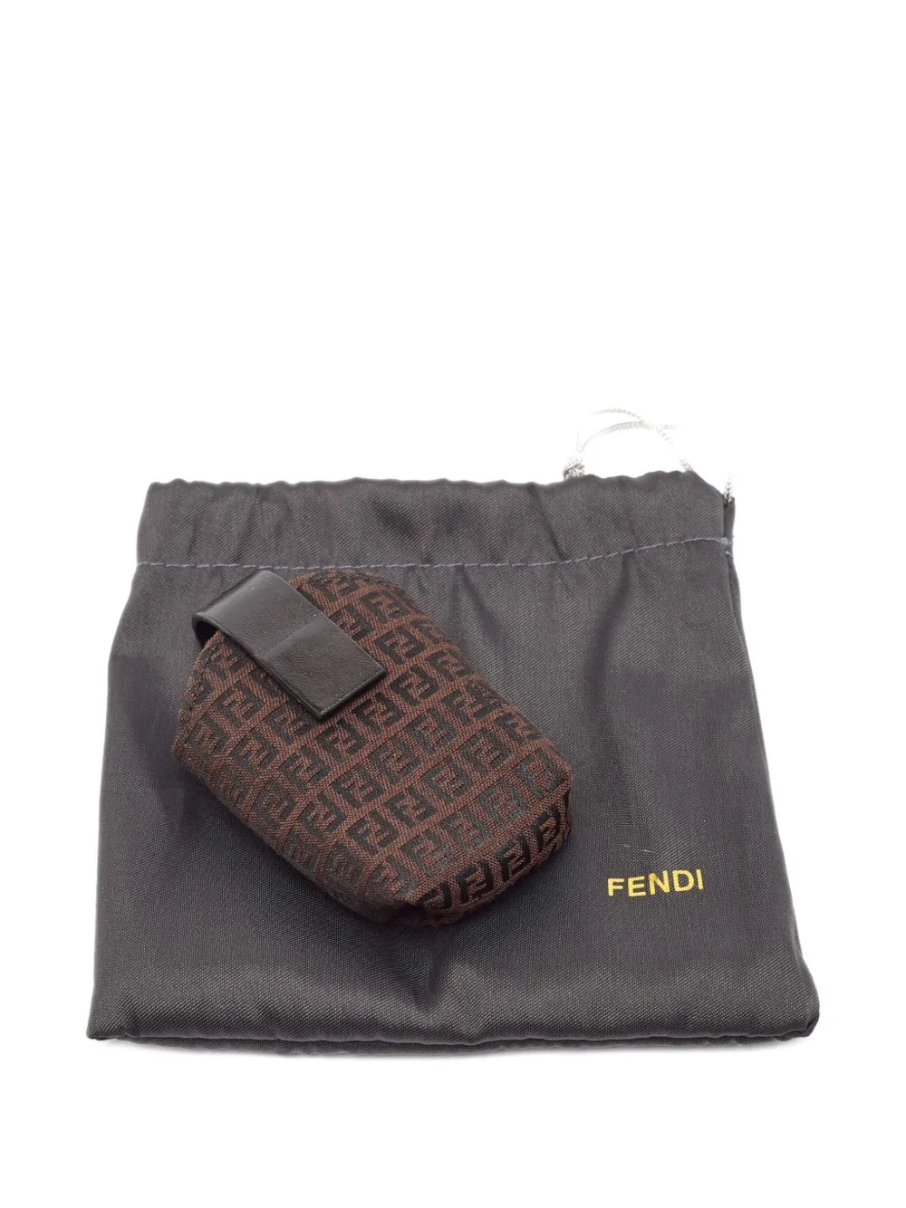 Pre-owned Fendi Zucchino-monogram Phone Case