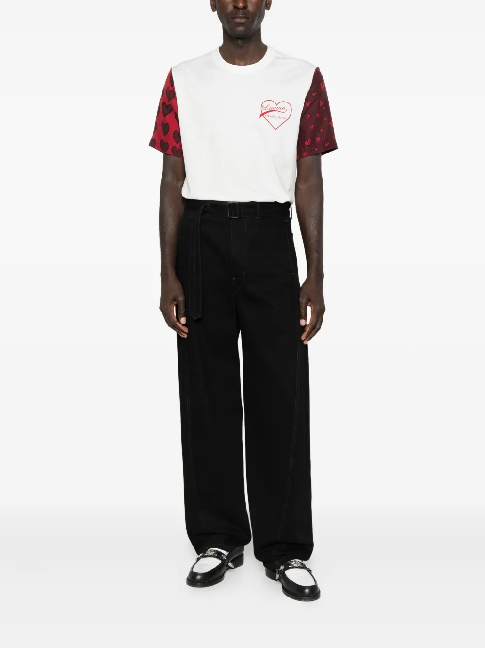 Lanvin heart-print T-shirt - Wit