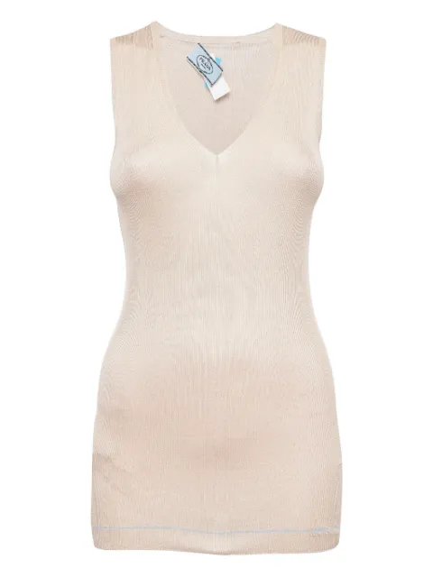 Prada Pre-Owned ribbed sleeveless top