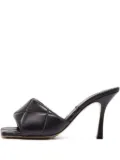 Bottega Veneta Pre-Owned quilted open-toe high-heel mules - Black