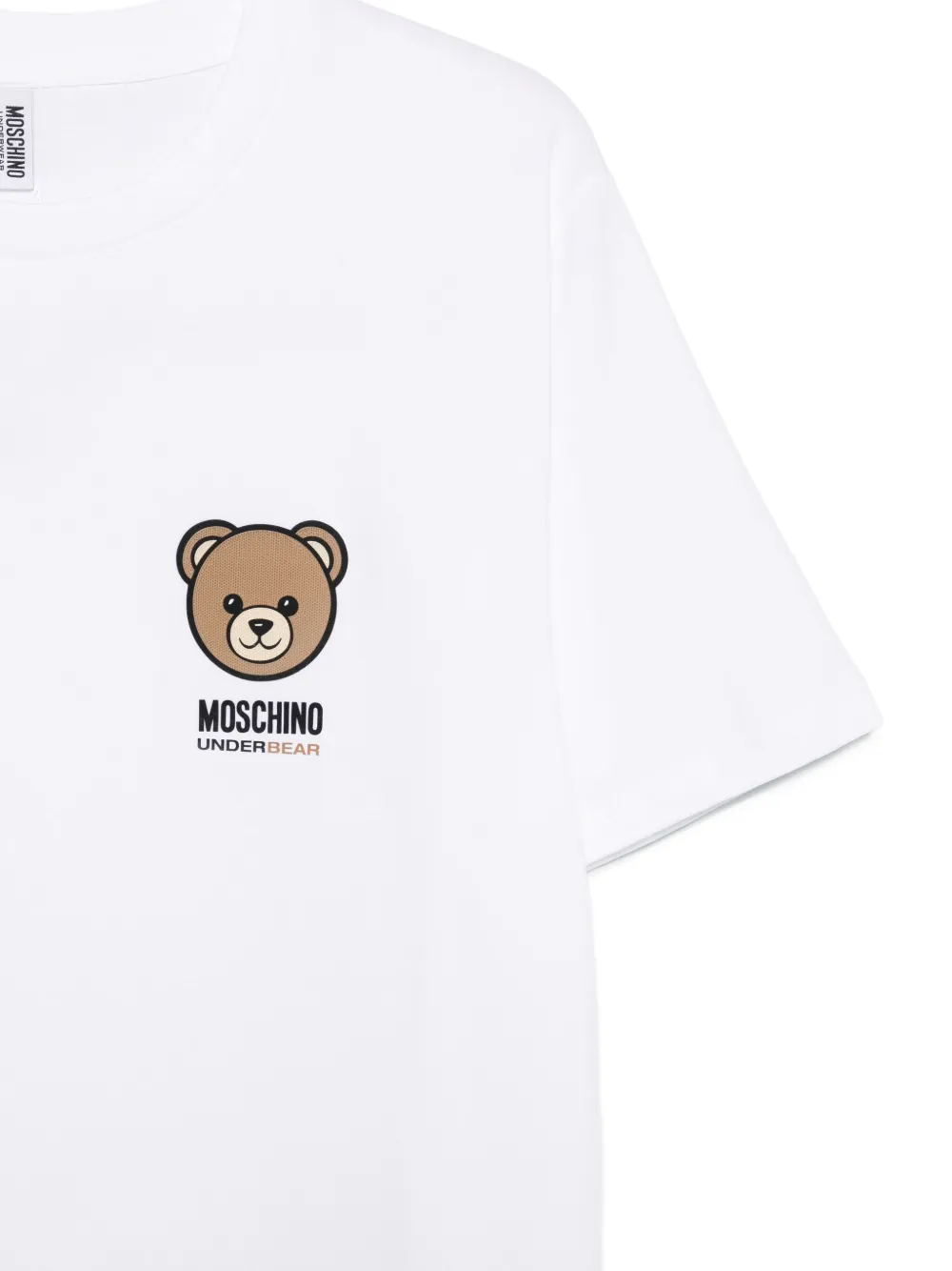 Moschino T-shirt met logo Wit