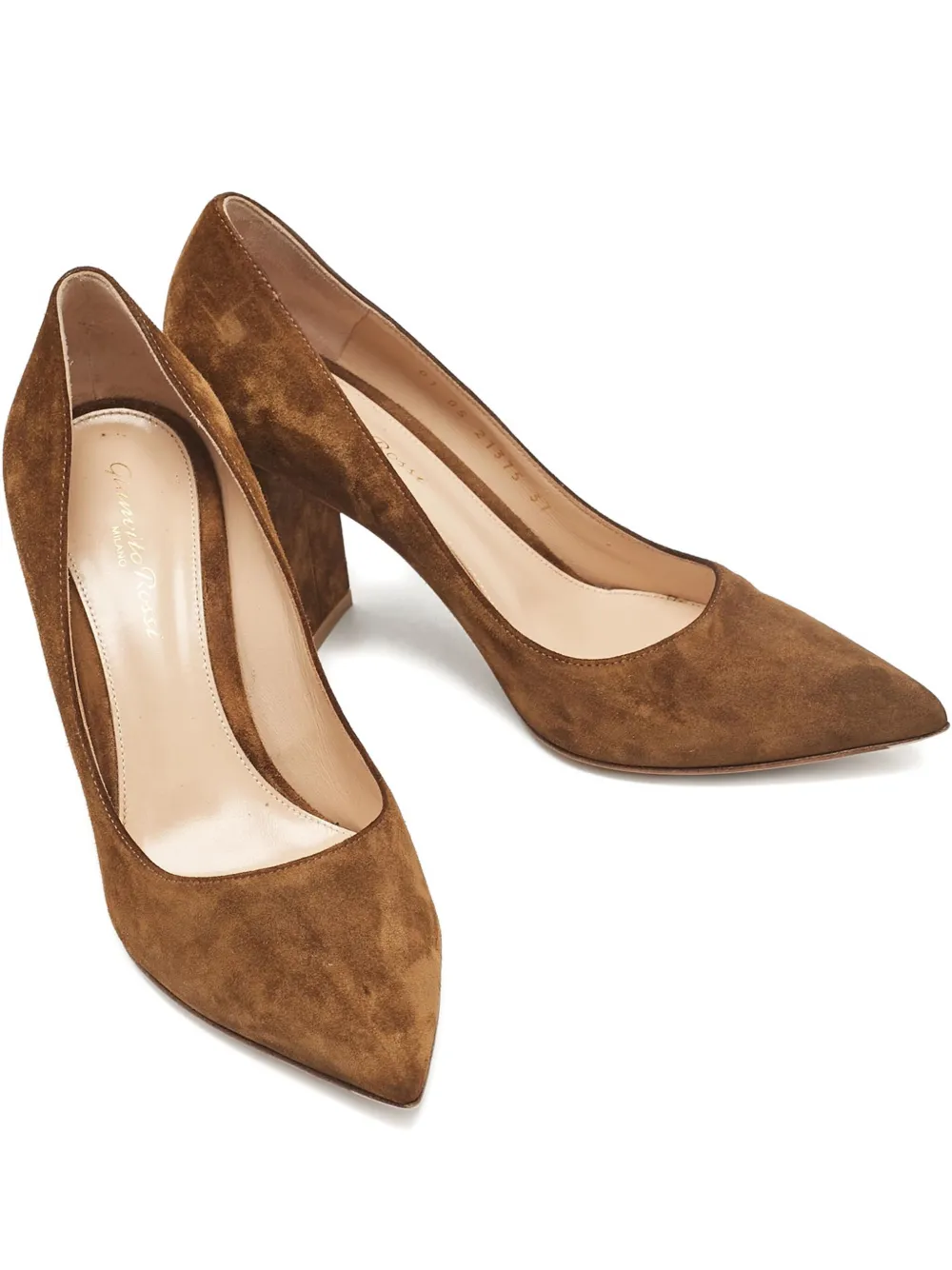 Pre-owned Gianvito Rossi Suede Block-heel Pumps