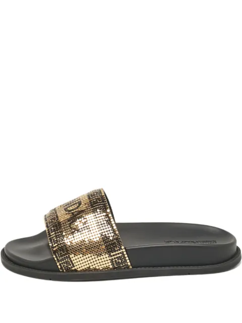 Fendi Pre-Owned x Versace mesh slides