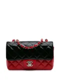 CHANEL Pre-Owned 2019 Mini Rectangular Classic Bicolor Patent Single Flap crossbody bag - Red